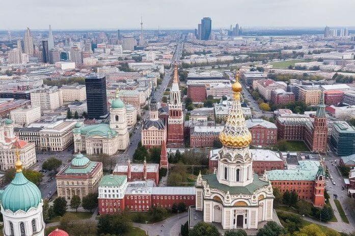 мест, которые обязательно нужно посетить в Москве. Воробьёвы горы — панорама столицы с высоты птичьего полета