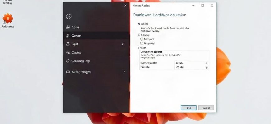 Как включить аппаратное ускорение в Windows
